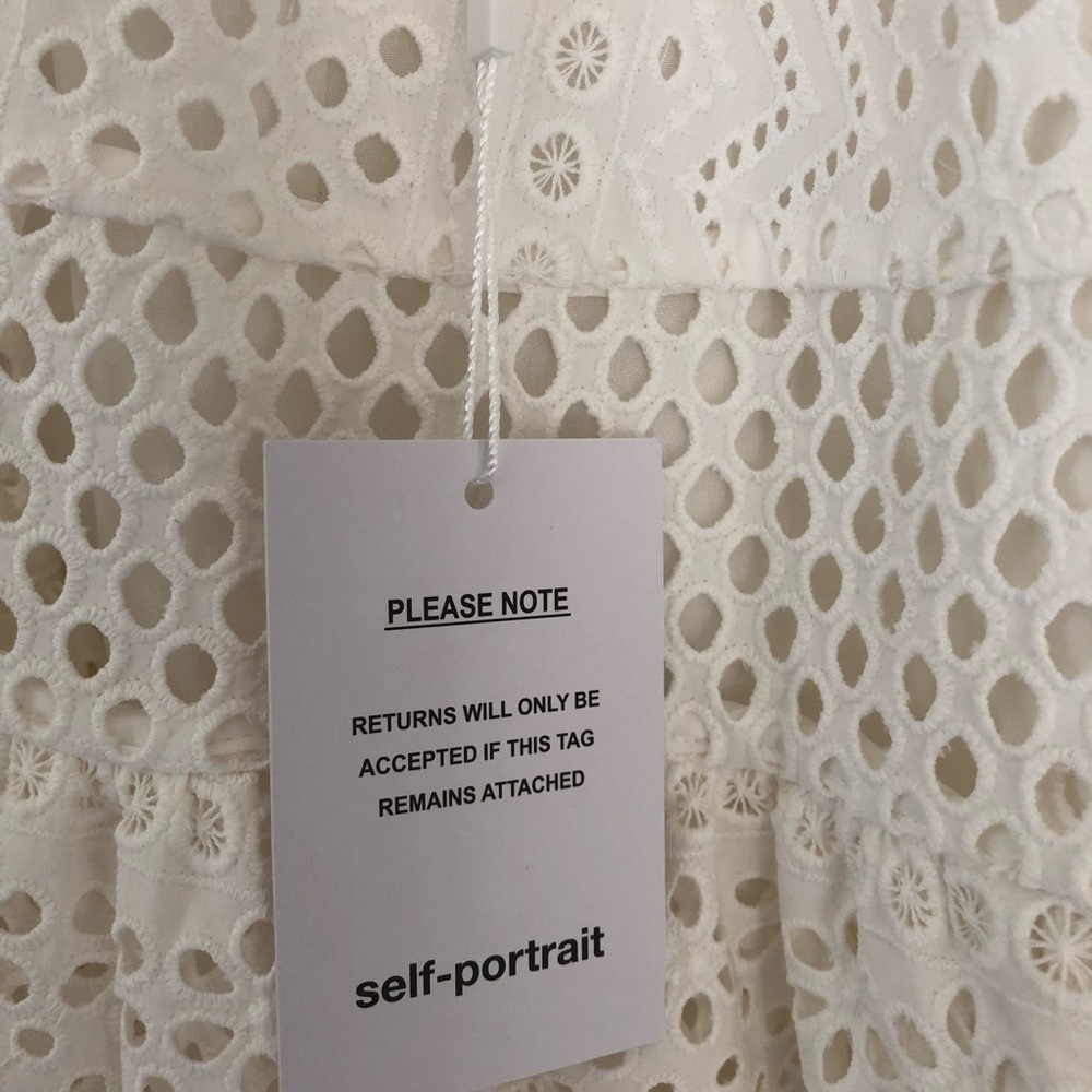 Self- Portrait ruffled eyelet anglaise dress - Picture 4 of 7